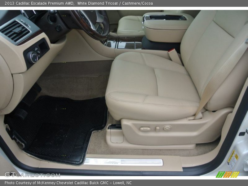 White Diamond Tricoat / Cashmere/Cocoa 2013 Cadillac Escalade Premium AWD