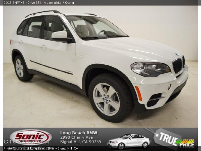 Alpine White / Oyster 2013 BMW X5 xDrive 35i