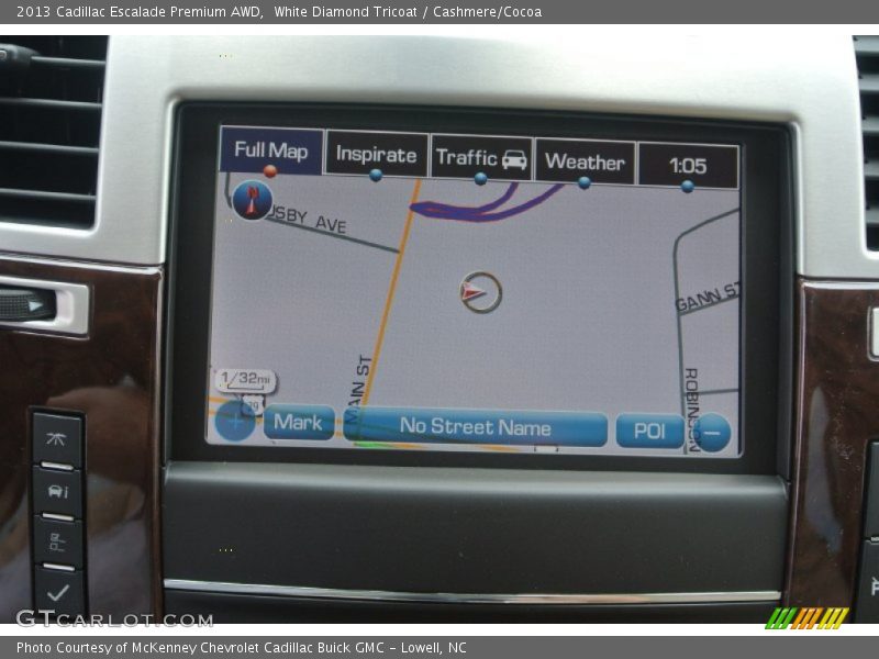 White Diamond Tricoat / Cashmere/Cocoa 2013 Cadillac Escalade Premium AWD