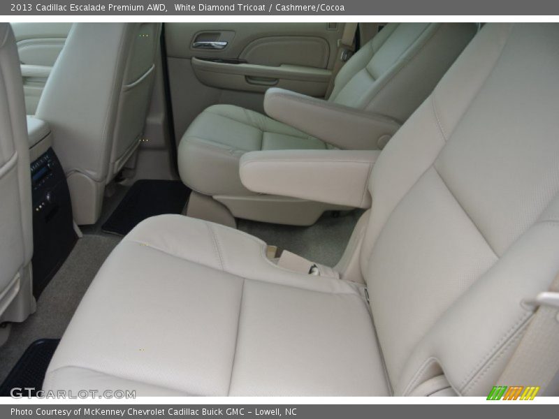 White Diamond Tricoat / Cashmere/Cocoa 2013 Cadillac Escalade Premium AWD