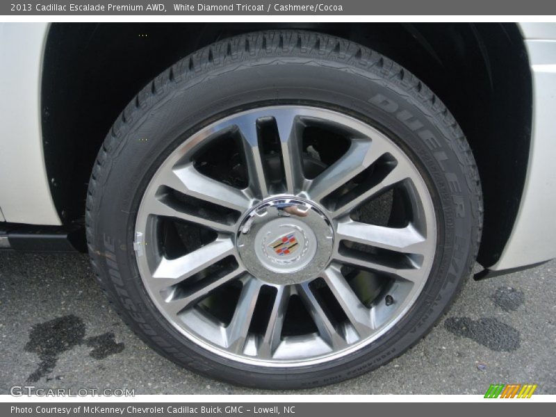 White Diamond Tricoat / Cashmere/Cocoa 2013 Cadillac Escalade Premium AWD