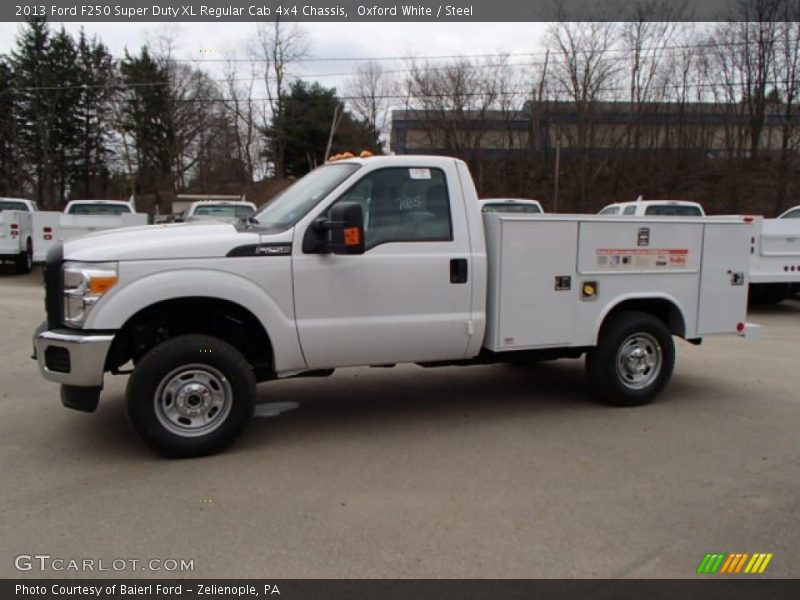 Oxford White / Steel 2013 Ford F250 Super Duty XL Regular Cab 4x4 Chassis