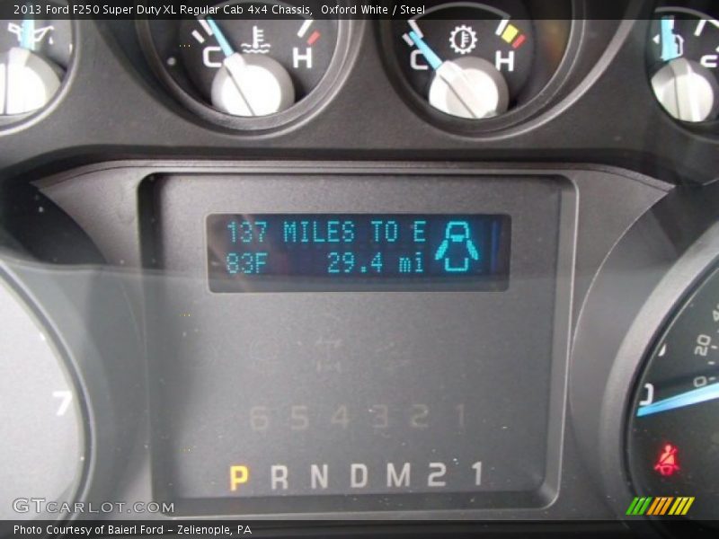 Oxford White / Steel 2013 Ford F250 Super Duty XL Regular Cab 4x4 Chassis