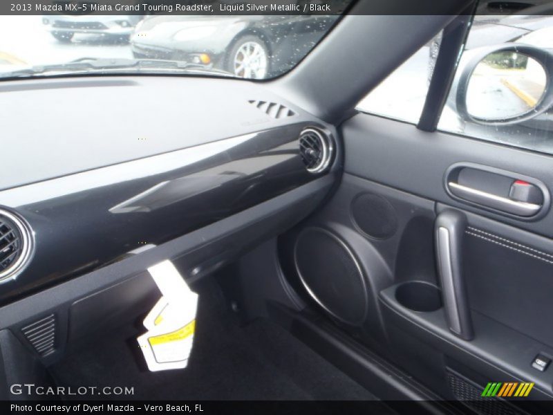 Liquid Silver Metallic / Black 2013 Mazda MX-5 Miata Grand Touring Roadster