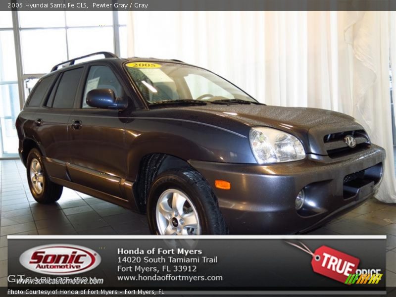 Pewter Gray / Gray 2005 Hyundai Santa Fe GLS