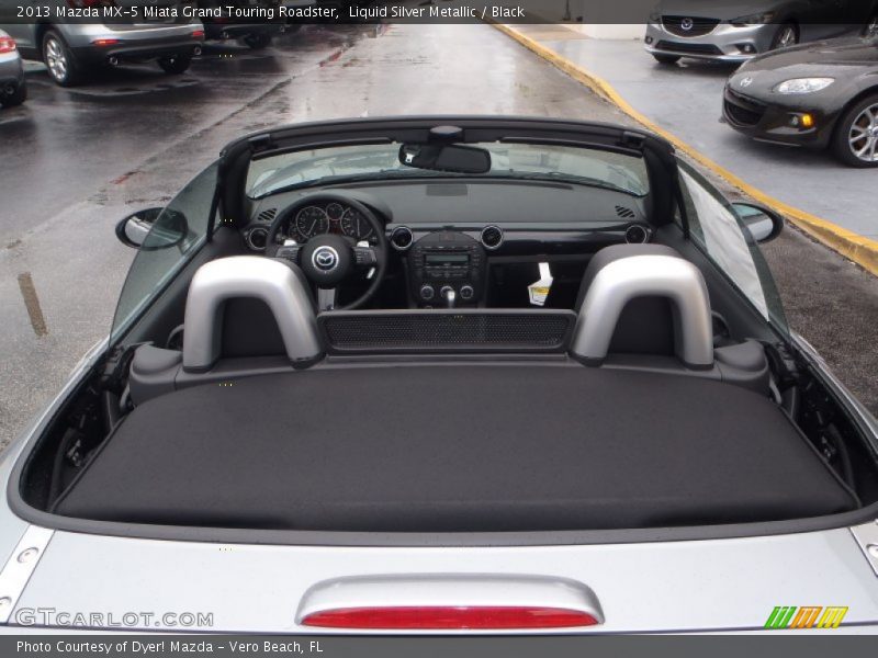 Liquid Silver Metallic / Black 2013 Mazda MX-5 Miata Grand Touring Roadster