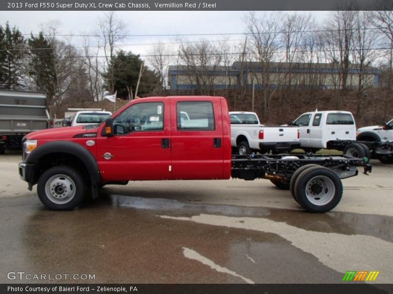  2013 F550 Super Duty XL Crew Cab Chassis Vermillion Red