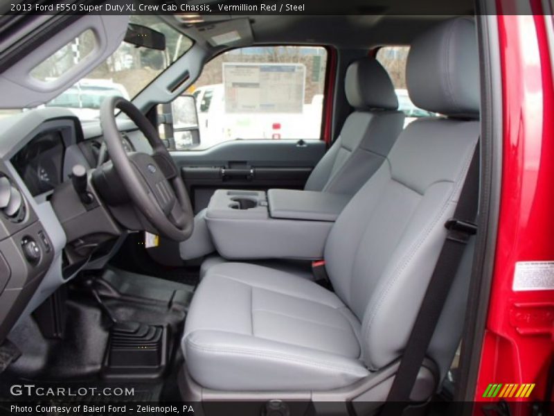 Front Seat of 2013 F550 Super Duty XL Crew Cab Chassis