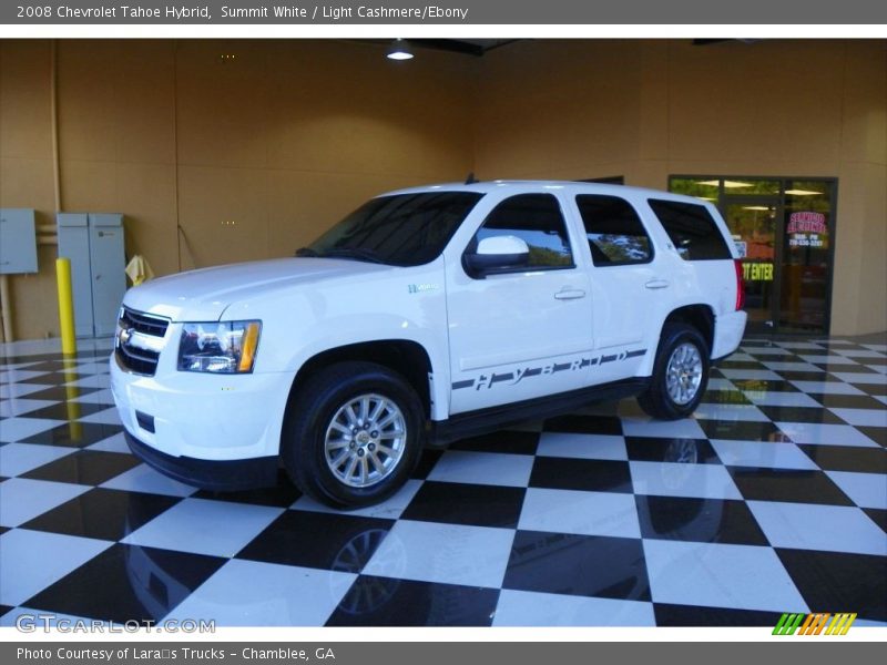 Summit White / Light Cashmere/Ebony 2008 Chevrolet Tahoe Hybrid