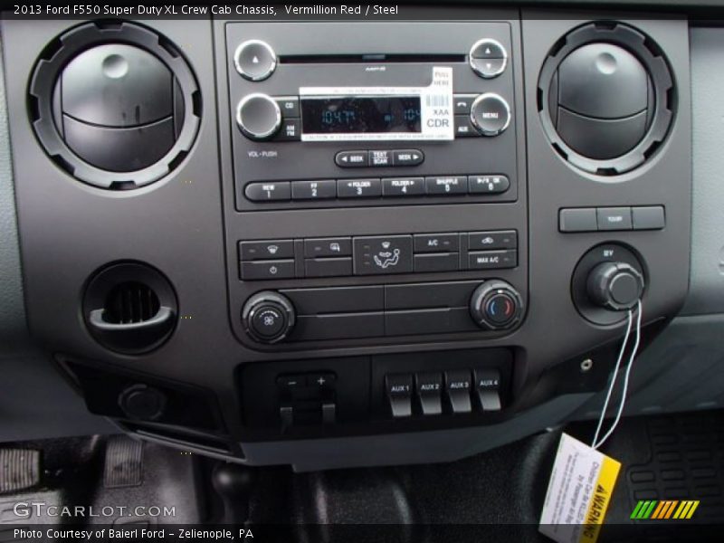 Controls of 2013 F550 Super Duty XL Crew Cab Chassis