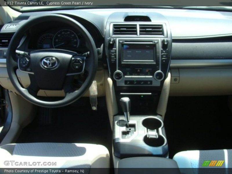 Cypress Green Pearl / Ivory 2012 Toyota Camry LE