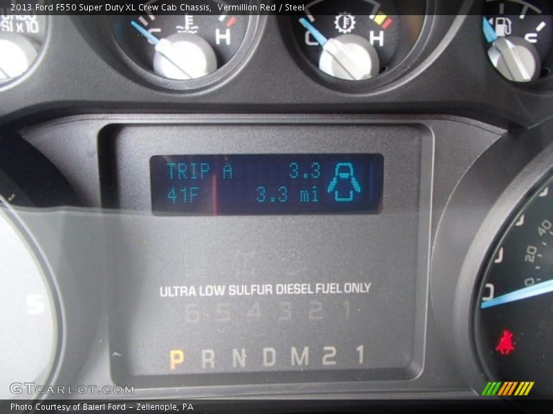 Vermillion Red / Steel 2013 Ford F550 Super Duty XL Crew Cab Chassis