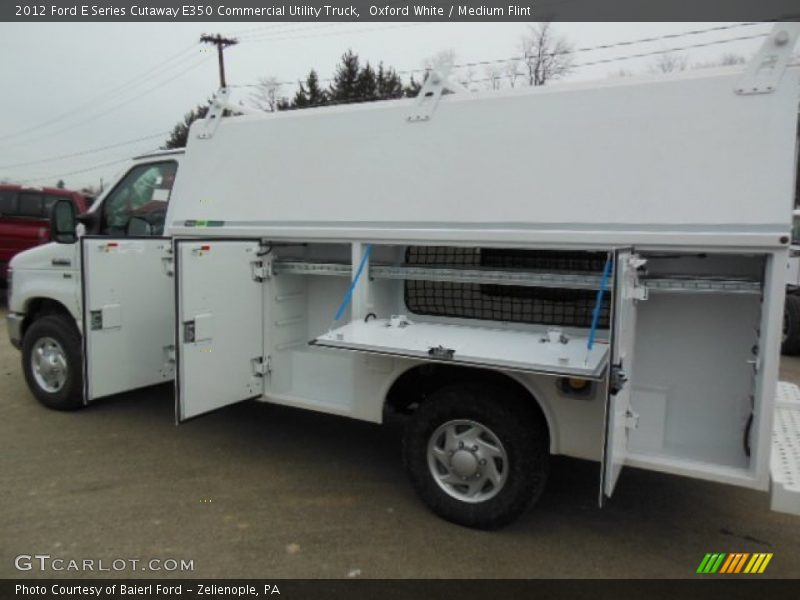 Oxford White / Medium Flint 2012 Ford E Series Cutaway E350 Commercial Utility Truck