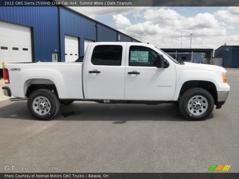 Summit White / Dark Titanium 2013 GMC Sierra 2500HD Crew Cab 4x4