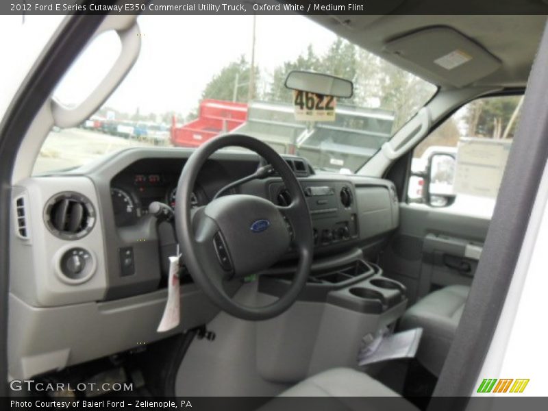 Oxford White / Medium Flint 2012 Ford E Series Cutaway E350 Commercial Utility Truck