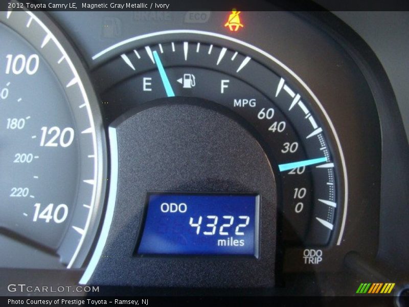 Magnetic Gray Metallic / Ivory 2012 Toyota Camry LE