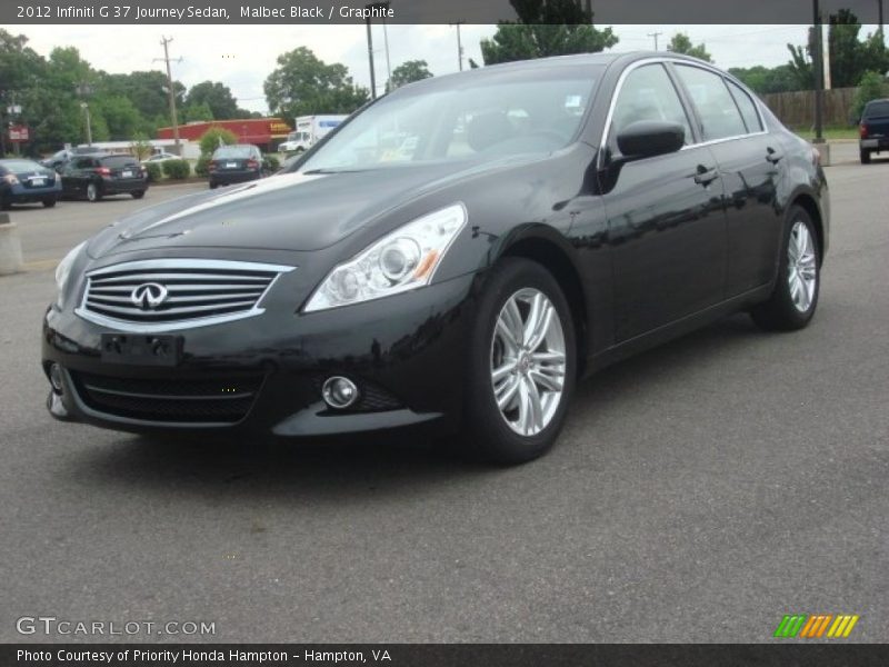 Malbec Black / Graphite 2012 Infiniti G 37 Journey Sedan
