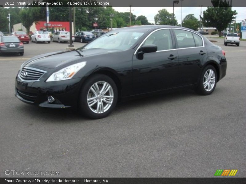 Malbec Black / Graphite 2012 Infiniti G 37 Journey Sedan