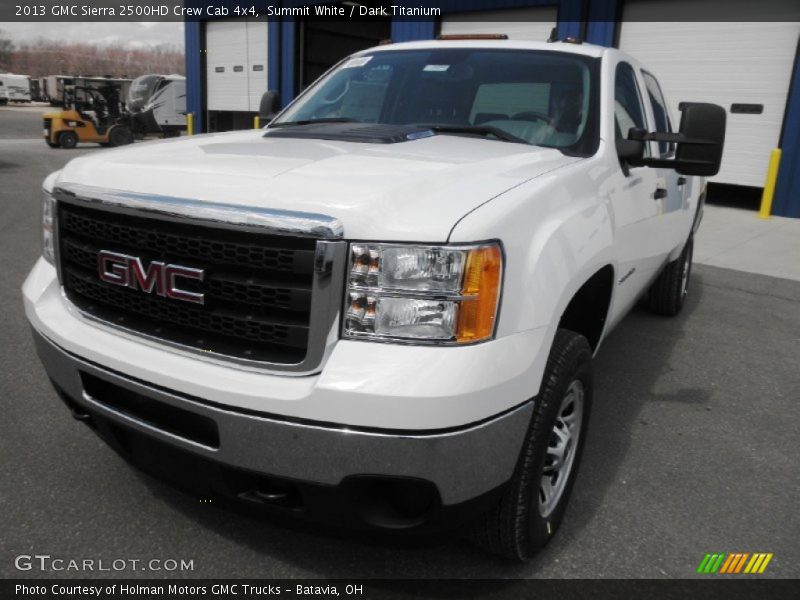 Summit White / Dark Titanium 2013 GMC Sierra 2500HD Crew Cab 4x4