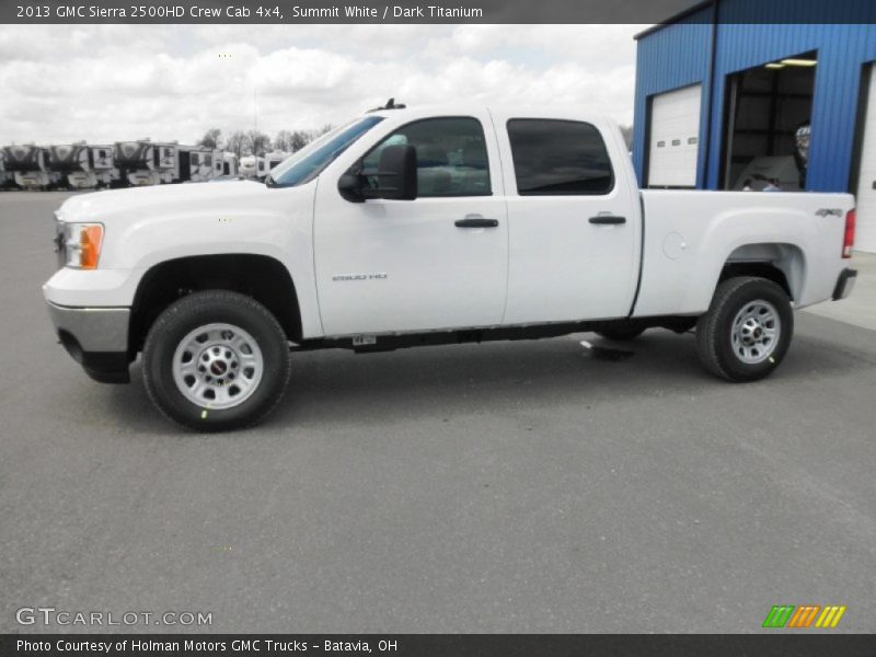 Summit White / Dark Titanium 2013 GMC Sierra 2500HD Crew Cab 4x4