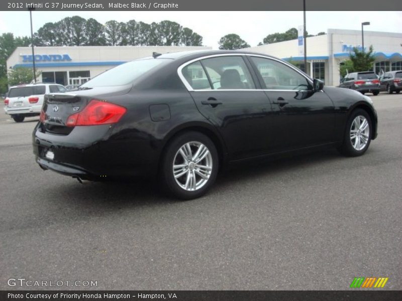 Malbec Black / Graphite 2012 Infiniti G 37 Journey Sedan