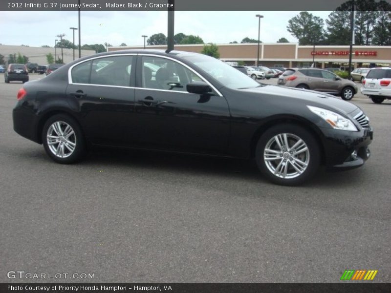 Malbec Black / Graphite 2012 Infiniti G 37 Journey Sedan