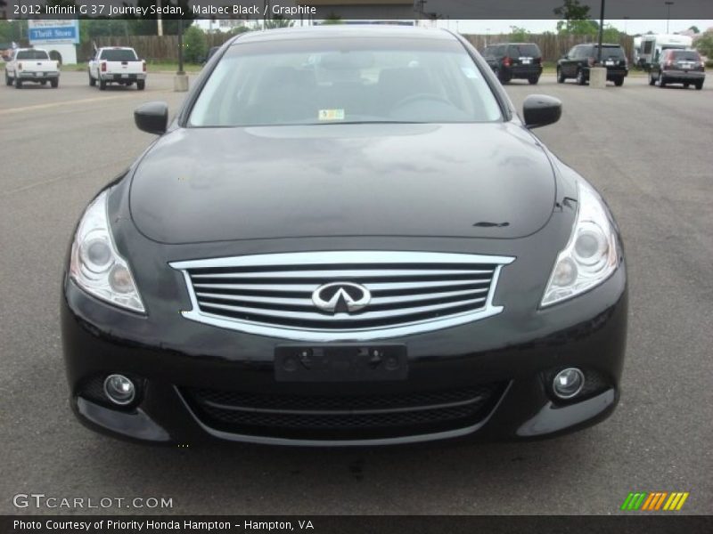 Malbec Black / Graphite 2012 Infiniti G 37 Journey Sedan