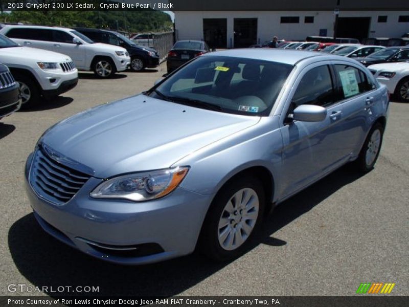 Crystal Blue Pearl / Black 2013 Chrysler 200 LX Sedan