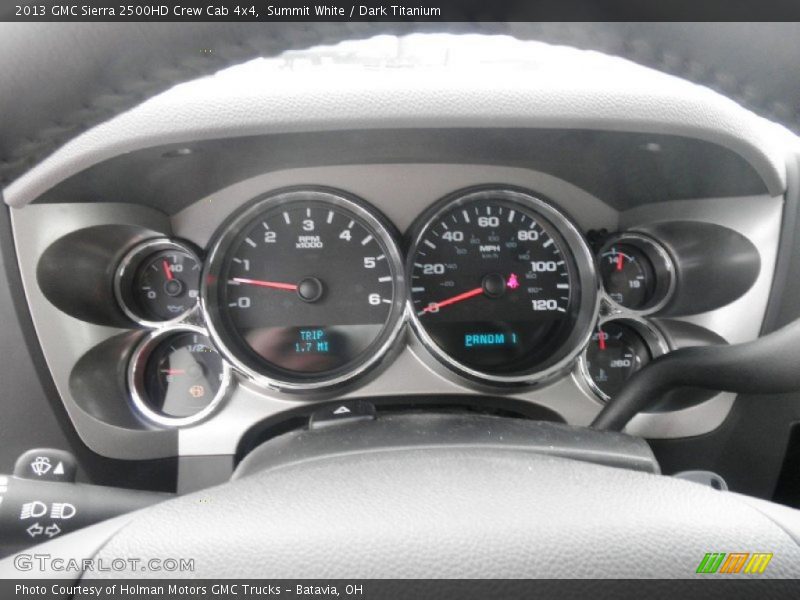 Summit White / Dark Titanium 2013 GMC Sierra 2500HD Crew Cab 4x4
