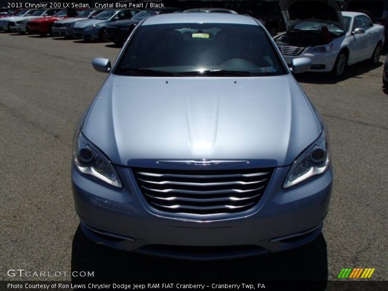 Crystal Blue Pearl / Black 2013 Chrysler 200 LX Sedan