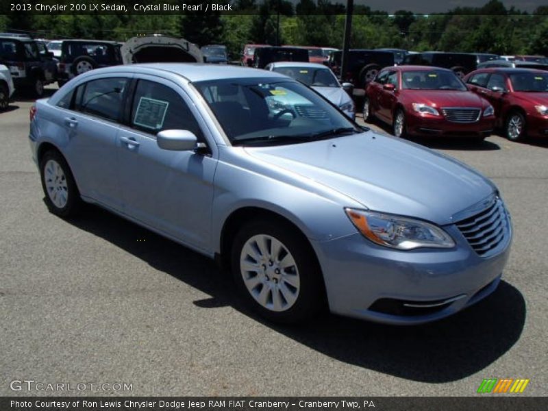Crystal Blue Pearl / Black 2013 Chrysler 200 LX Sedan