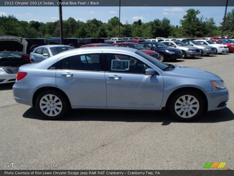 Crystal Blue Pearl / Black 2013 Chrysler 200 LX Sedan