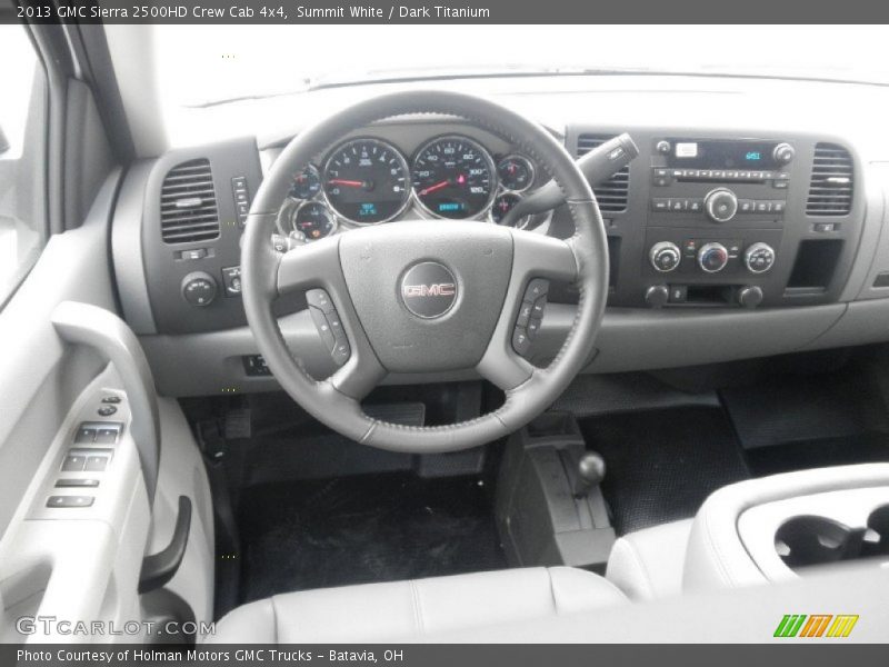 Summit White / Dark Titanium 2013 GMC Sierra 2500HD Crew Cab 4x4