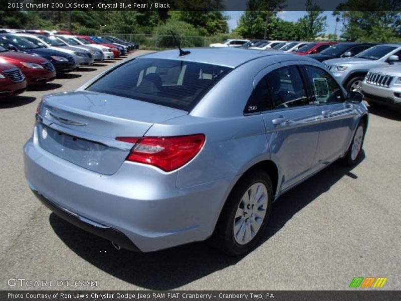 Crystal Blue Pearl / Black 2013 Chrysler 200 LX Sedan