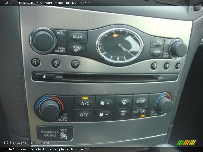 Malbec Black / Graphite 2012 Infiniti G 37 Journey Sedan