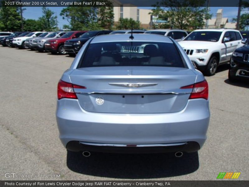 Crystal Blue Pearl / Black 2013 Chrysler 200 LX Sedan