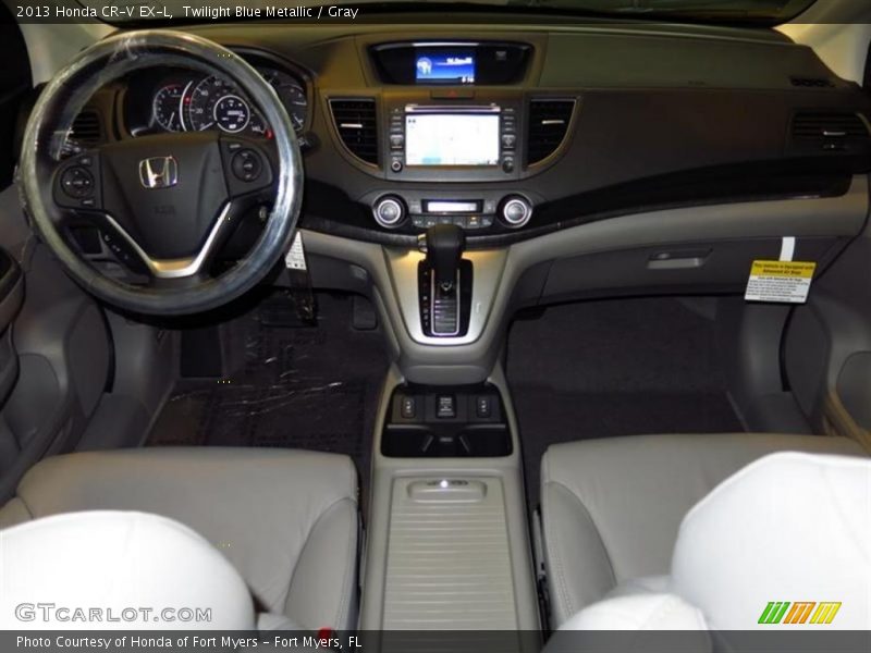 Twilight Blue Metallic / Gray 2013 Honda CR-V EX-L