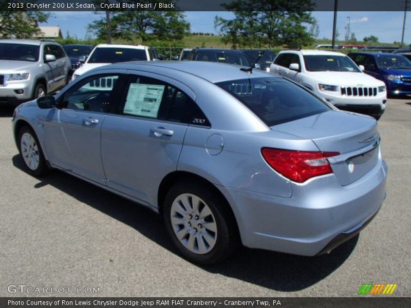 Crystal Blue Pearl / Black 2013 Chrysler 200 LX Sedan