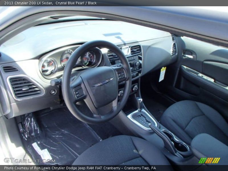 Crystal Blue Pearl / Black 2013 Chrysler 200 LX Sedan
