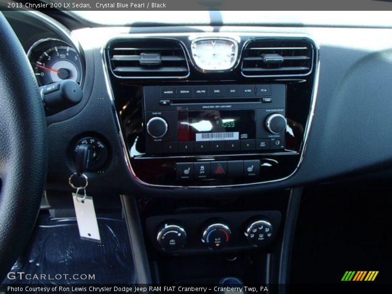 Crystal Blue Pearl / Black 2013 Chrysler 200 LX Sedan
