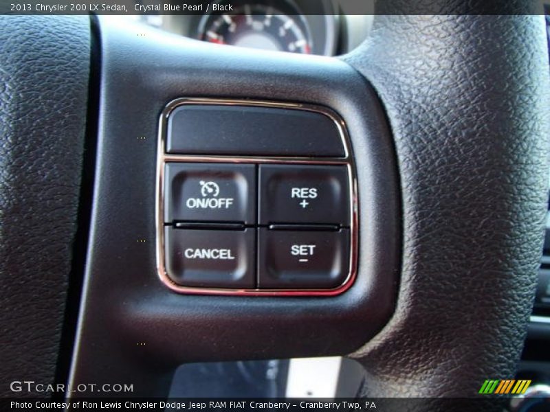 Crystal Blue Pearl / Black 2013 Chrysler 200 LX Sedan