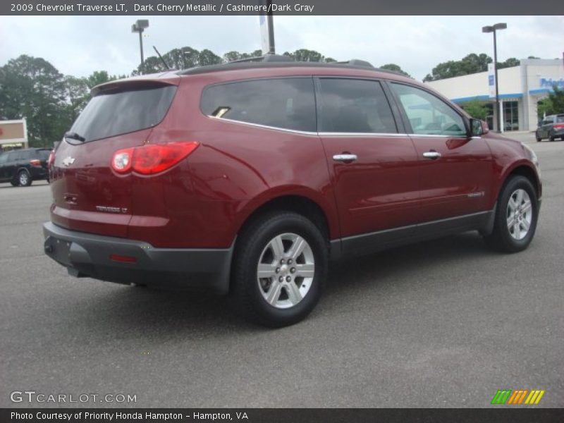 Dark Cherry Metallic / Cashmere/Dark Gray 2009 Chevrolet Traverse LT
