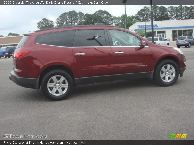 Dark Cherry Metallic / Cashmere/Dark Gray 2009 Chevrolet Traverse LT