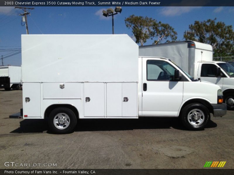  2003 Express 3500 Cutaway Moving Truck Summit White