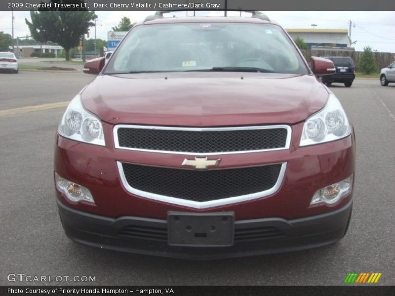 Dark Cherry Metallic / Cashmere/Dark Gray 2009 Chevrolet Traverse LT