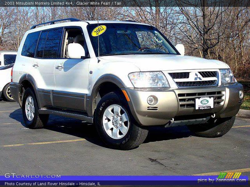 Glacier White Pearl / Tan 2003 Mitsubishi Montero Limited 4x4