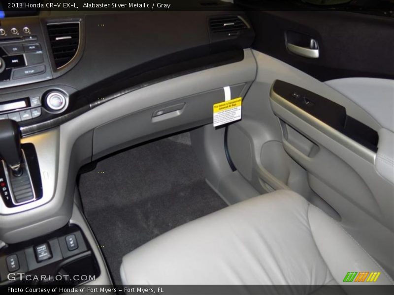 Alabaster Silver Metallic / Gray 2013 Honda CR-V EX-L