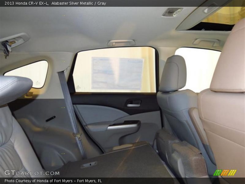 Alabaster Silver Metallic / Gray 2013 Honda CR-V EX-L