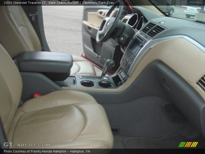 Dark Cherry Metallic / Cashmere/Dark Gray 2009 Chevrolet Traverse LT