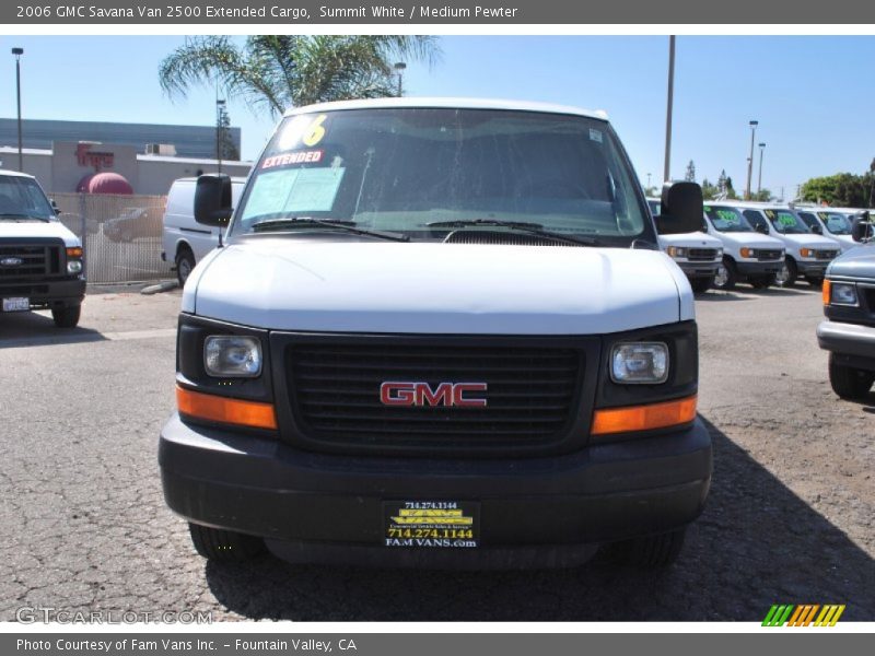 Summit White / Medium Pewter 2006 GMC Savana Van 2500 Extended Cargo